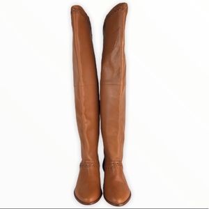 Anthropologie Tan Over the Knee Boots